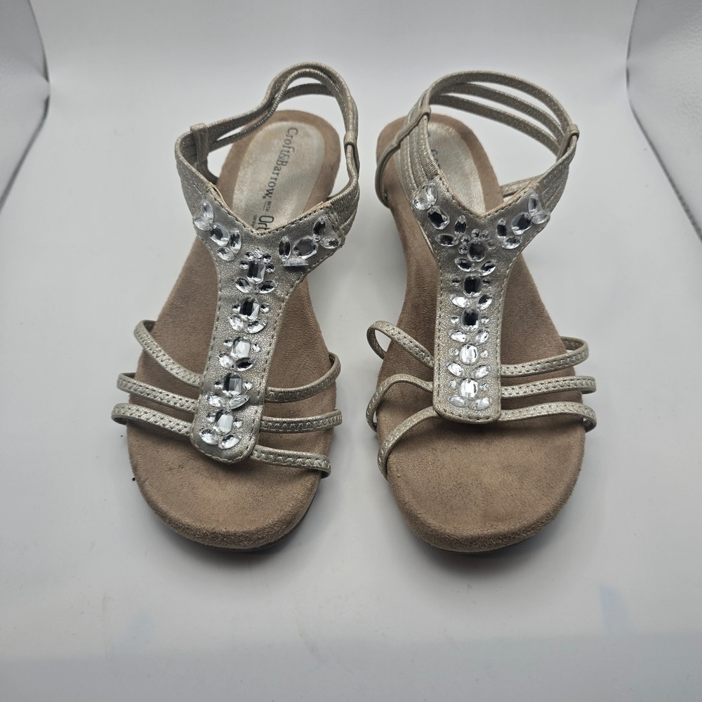 Croft & Barrow Women's gold wedge size 6 - Picture 6 of 8